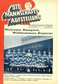 Stadium Edition Programme: Bayern Munchen v Rangers