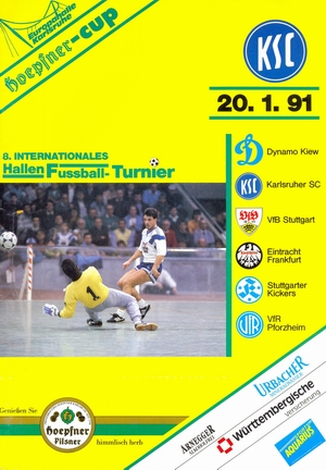 20  1991.     - 8.International hallen-fussballturnier um den "Hoepfner-Cup".