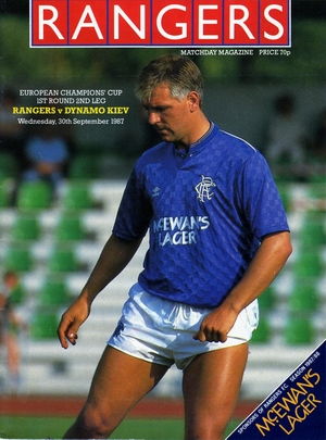 Rangers vs. Dynamo Kiev 30/09/1987