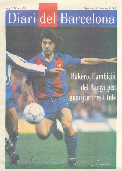 Official match programme (Diari del Barcelona issue)