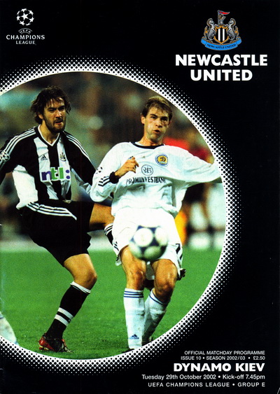 Newcastle United vs. Dynamo Kiev 29/10/2002